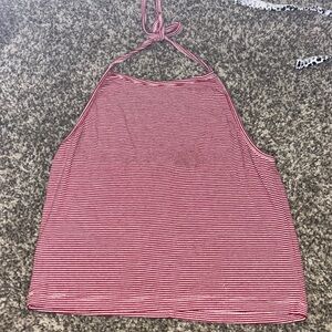 Brandy Melville stripped halter top